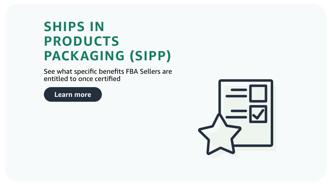 Ships in Product Packaging SIPP Amazon program Lean More